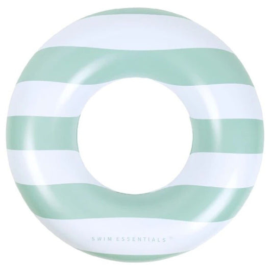 Plavalni obroč Green White Stripes, 90 cm - Swim Essentials